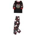 thumbnail image 2 of Penkiiy Family Christmas Pjs Matching Sets Reindeer and Snowflake Patterned Sleepwear Xmas PJS Set for Couples and Kids Black 8-9 Years, 2 of 4