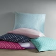 thumbnail image 3 of Home Essence Teen Polka Dot 100% Cotton Sheet Set, Purple, 4 piece, Queen, 3 of 5
