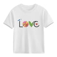thumbnail image 3 of Agkizg Girls Graphic Tees,Kids Valentine's Day T-Shirt,Valentine's Day Top for Girls Modern Print Short Sleeve Blouse Fashion Holiday for Preteens Teens, 3 of 5