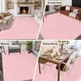 thumbnail image 6 of Light Pink Area Rugs 8x10 for Living Room, Farmhouse Solid Pink Color Modern Art Non Slip Washable Rug Runner, Low Pile Indoor Floor Carpet Mat Bathroom Rugs for Bedroom, Kids Room, 6 of 9