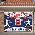thumbnail image 6 of Baseball Theme Baseball Birthday Banner Red Blue Color 8th Birthday Display 8th Number Design Sports Helmet Print Backdrop for Kids Birthday Party Baseball Themed Celebration 8th Birthday Event, 6 of 9