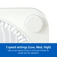 thumbnail image 3 of Mainstays 9 inch Personal Box Fan with 3 speeds White, 3 of 8