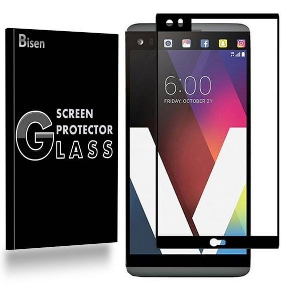 LG V20 (2016 Release) [2-Pack BISEN] Tempered Glass Screen Protector, FULL SCREEN COVERAGE, Anti-Scratch, Anti-Shock, Shatterproof, Bubble Free