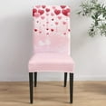 thumbnail image 4 of Dining Chair Slipcover, Valentine''s Day Heart Anniversary Wedding Holiday Decor Red Pink Stretch Kitchen Chair Covers Removable Parsons Chair Protector Covers for Banquet Party, Set of 6, 4 of 6