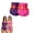 Purple+Hot Pink, variant on LILIYA 2026 4 in 1 Compression Sweat Shorts for Women Micro-Particle Sculpting Workout High Waist Breathable Seamless Yoga Pants 2 Piece