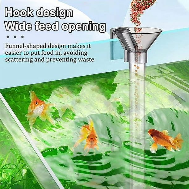Alimentador flotante para acuarios | Estación de alimentación multifuncional para peces ornamentales, camarones, cangrejos, almejas | Fácil de limpiar y sin diseño de ventosa | 1 pieza | Mantiene el