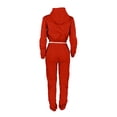 thumbnail image 4 of Enjoytime Winter Outfits for Women 2025 Casual Solid Color Long Sleeve Cropped Sweatshirts Lounge Pants Sweat Set Casual Travel Loungewear, 4 of 8