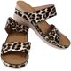 thumbnail image 2 of Leopard Print Sandals For Women Comfortable Wedge Footwear For Beach Parties And Daily Life Size 37 1 Pair, 2 of 5