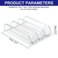 thumbnail image 2 of 3pc Drink Organizer for Refrigerator, Self Pushing Soda Can Organizer With Width Adjustable Drink Dispenser Fridge White, 2 of 6