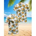thumbnail image 2 of Netecom Taco Pattern Hawaiian Shirt for Men, Tropical Style, Button Down Summer Beach Short Sleeve, S-5XL, 2 of 6