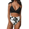 thumbnail image 1 of Maillot de Bain une Pièce pour Femme à Volants, Lacé, Tenue de Plage, Contrôle du Ventre, Costume de Bain, 1 of 4