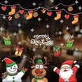 thumbnail image 3 of Pegatinas navideñas para ventana, calcomanía de pared de copos de nieve de Papá Noel y alce, decoraciones navideñas para el hogar para Año Nuevo 2023, pegatinas de decoración DIY, 3 of 4