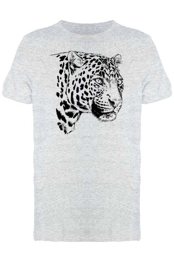 Cool Grunge Leopard Head Tee Men's -Image by Shutterstock