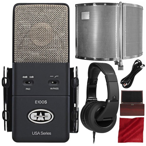 Cad E100s Condenser Microphone Black With Acoustic Enclosure Mic Shield Monitor Headphones Accessory Bundle Walmart Com Cad E100s Condenser Microphone Black With Acoustic Enclosure Mic Shield Monitor Headphones Accessory Bundle Walmart Com
