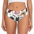 thumbnail image 1 of Fotbe Hip Hop Dog Calzones Estampados para Mujer – Ropa Interior de Algodón, Cómoda, Suave y Elástica-Small, 1 of 6