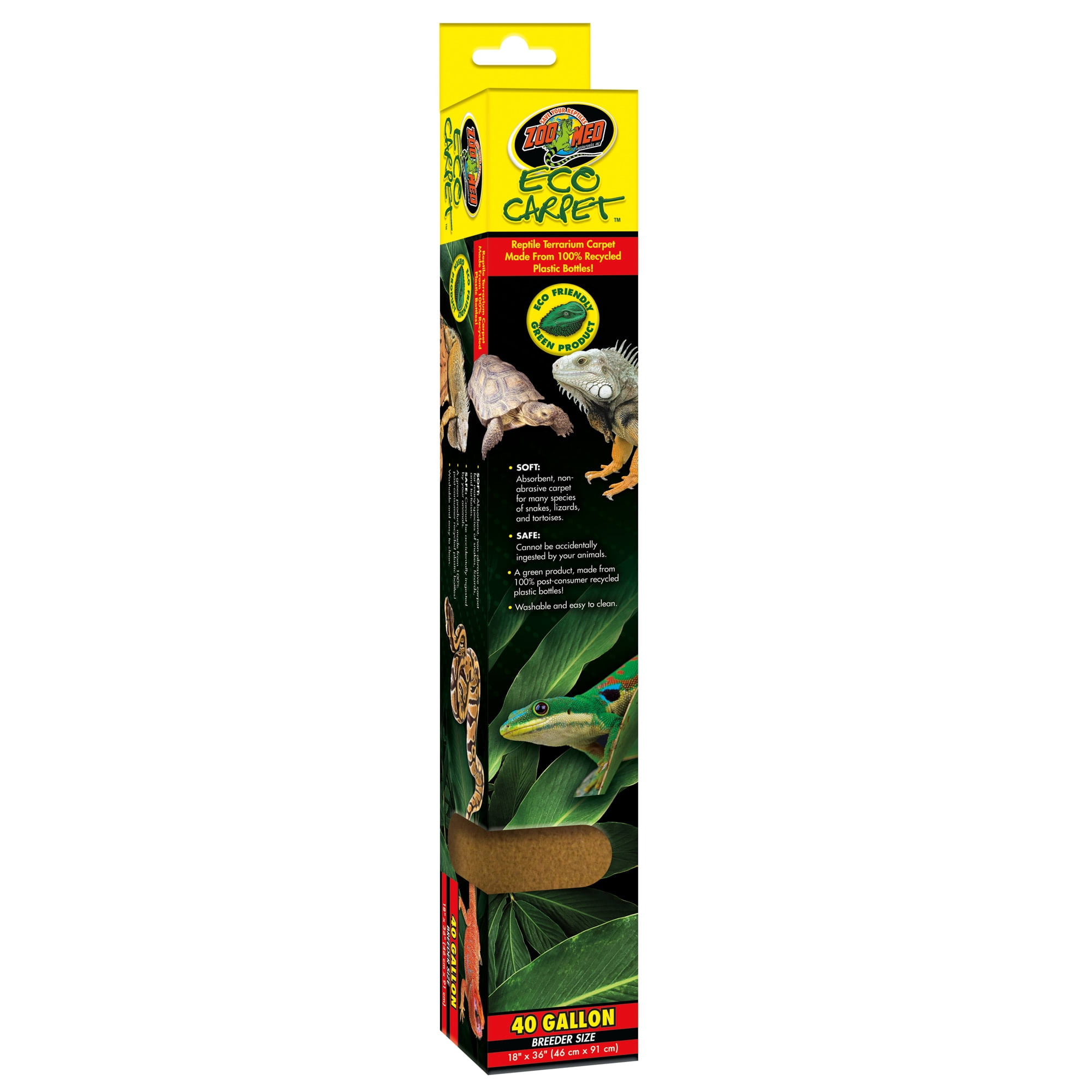 Zoo Med Eco Carpet Reptile Carpet - Tan 40 gal breeder (18" x 36")