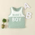 thumbnail image 6 of Miluxas Boy Clothes Toddler Baby Boys Summer Outfits Sleeveless Patchwork T-Shirt Shorts Set Green 6-12 Months, 6 of 9