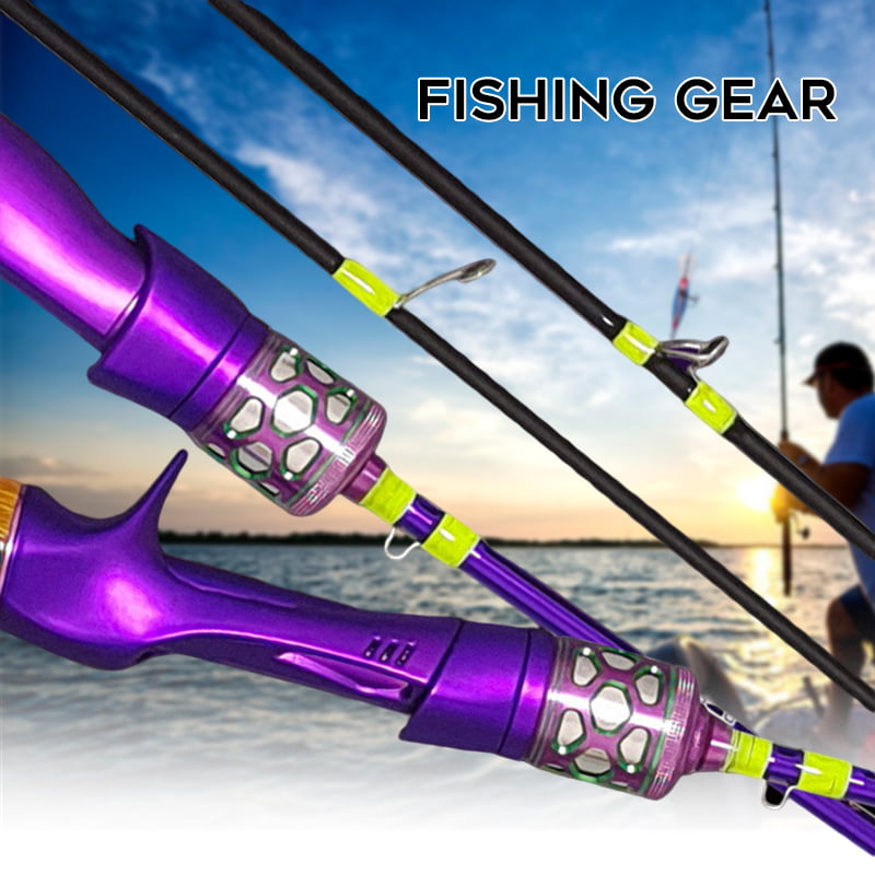 Travel Sea Spinning Fishing Rod Freshwater Saltwater 4 Pieces Pole 2.4m 