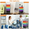thumbnail image 2 of Kepooman File Storage Organizer,File Cabinet,6 Drawers Rolling Storage Cart Organizer-Multicolor, 2 of 13
