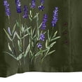 thumbnail image 5 of LEKWK Plus Size Womens Linen Blouse Lavender Flower Print Basic Tees Short Sleeve Cute Tops Side Button Crew Neck Garden Nature Outfits, 5 of 5