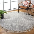 thumbnail image 2 of SAFAVIEH Natura Cordelia Southwestern Wool Area Rug, Ivory/Navy, 6' x 6' Round, 2 of 7