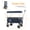 Blue + Steel9"x4", variant on FENGFAN Folding Wagon Cart Removable Canopy 7"x4" All-Terrain Wheels 480LBS 120L 600D Oxford Single Pack Black Gray