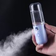 thumbnail image 3 of Rociador de niebla hidratante facial, 50 ml, portátil, con carga USB, mini rociador facial nano portátil, perfecto para el cuidado de la piel (blanco), 3 of 5