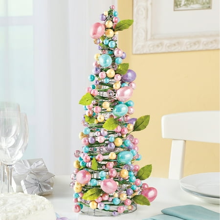 Collections Etc Spring Pastel Easter Egg Tree Walmart Com