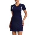 thumbnail image 3 of Women's Slim Fit Short Sleeve Yoga Dress for Summer Sports and Casual Daily Wear Comfortable Stretchy Flowy Design Womens Dresses 2026 Casual Crewneck Maxi Dress Stretch Tank Flowy Dresses, 3 of 3