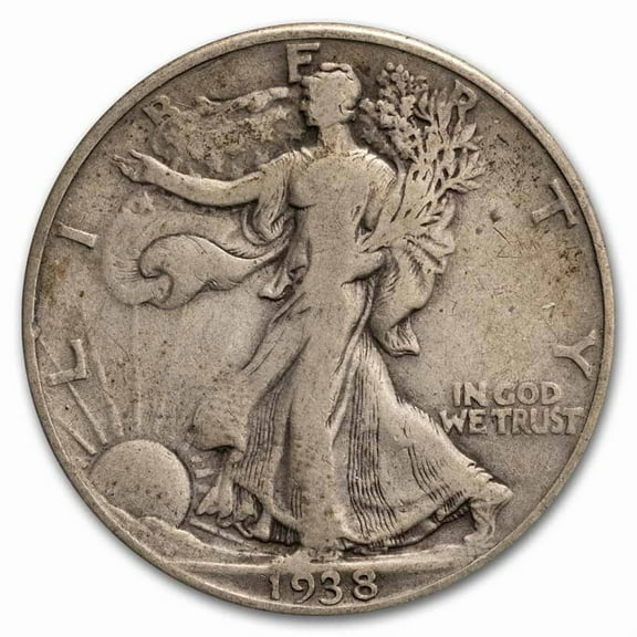 1938-D Walking Liberty Half Dollar Fine