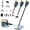 Gray, variant on Steam Mop with Detachable Handheld Steam Cleaner, 10-in-1 Multi Accessories, Quick 10s Heat, 350ml and 2-Level Steamer for Cleaning Floor, Carpet, BBQ Grill, Tile, and Grout