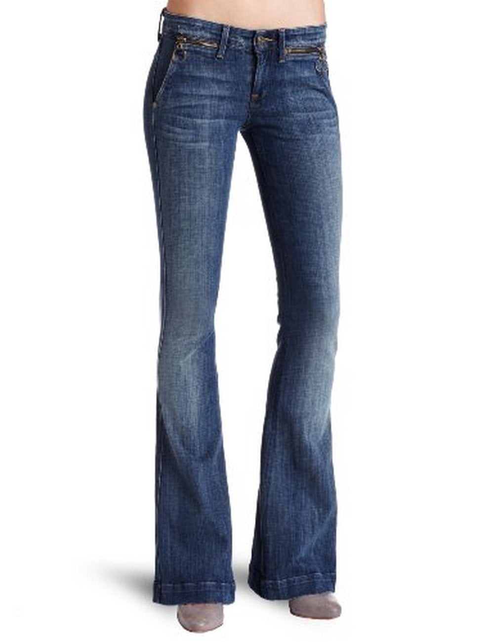 Jiselle Zip Pocket Flare Jean 
