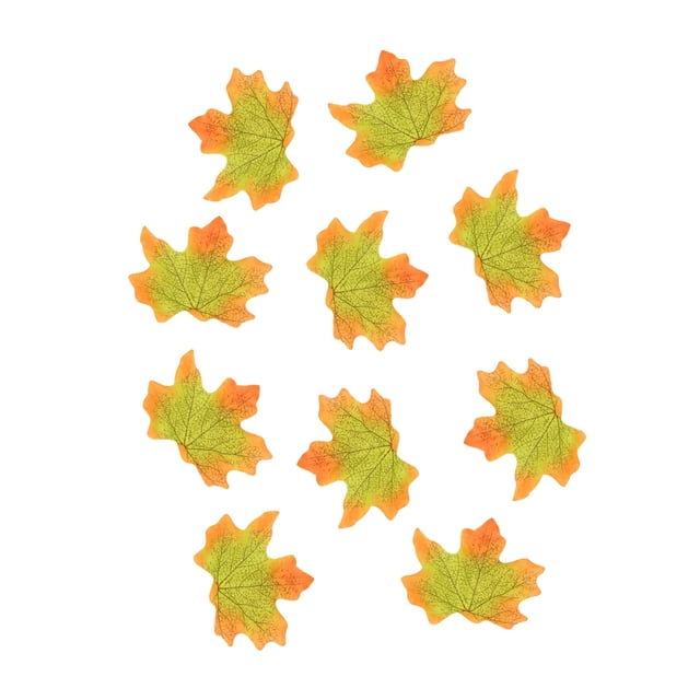 Dvkptbk Thanksgiving Artificial Maple Leaf 6PC, 50 In A Pack, Christmas Maple Lea