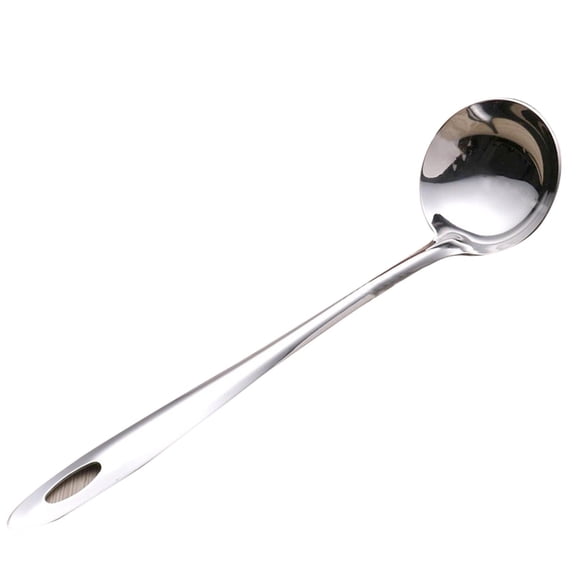 Stainless Steel Hotpot Hotpot 6cm Thickened  Soup Ladle Spoon Long Handle Cooking Ladle Serving Spoon for Gravy Kitchen