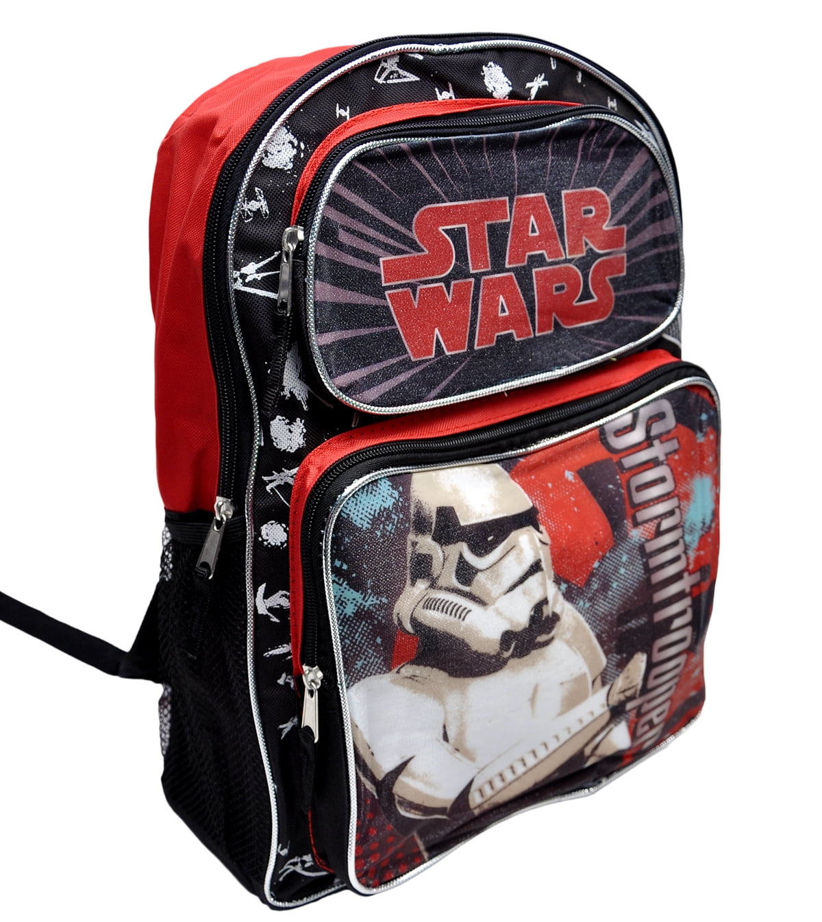 STAR WARS STORMTROOPER Boys 16" Full Size Multi-Pocket School Backpack NWT  $30 