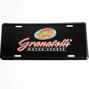 Granatelli Motor Sports 100006 Aluminum License Plate - Black Face & Full Color Logo