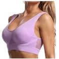 thumbnail image 5 of Women Bras 3-Pack Sports Bra Without Support Yoga Running Underwears Sport Bras for Women Multicolor3 M, 5 of 8