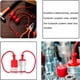 thumbnail image 3 of 12 Juegos de Tapones Antipolvo Macho y Tapones Hembra de Acoplamiento Rápido Hidráulico, Tapones/Tapones Antipolvo de Goma (ISO-A 1/4 Pulgadas), 3 of 4