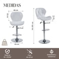 thumbnail image 3 of Set de 2 Sillas Altas Elly Latte Blancos, 3 of 7
