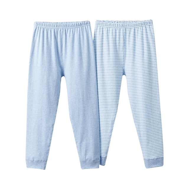 Odeerbi 2-12 Años Niños Niñas 2 Pcs Algodón Pijama Pantalones Térmicos Pantalones Largos Johns Sleepwear Pantalones Invierno Leggings Caliente