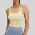 thumbnail image 2 of UAMVSH Crop Tank Tops for Women Backless Yoga Workout Shirts Breathable Casual Crewneck Sleeveless Camisole with Spaghetti Straps, 2 of 7