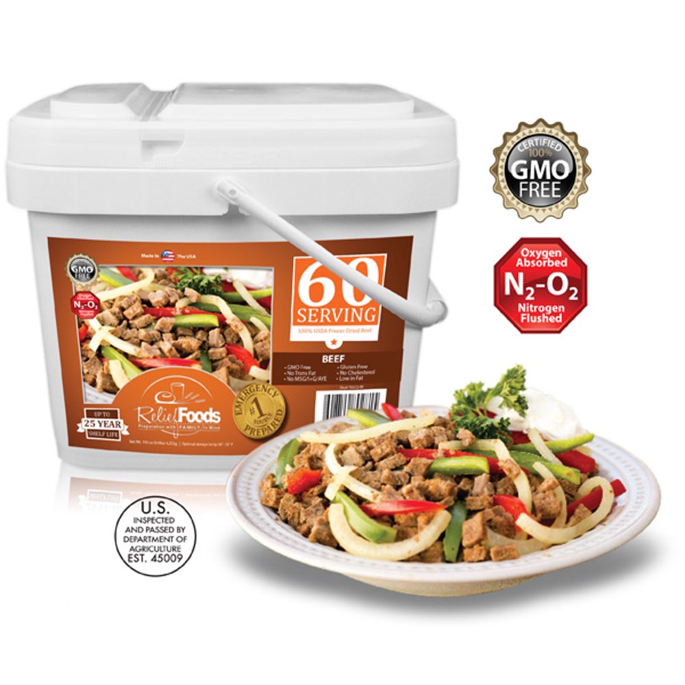 All Beef 60 Servings Bucket