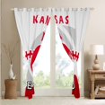 thumbnail image 4 of Erosebridal 42x63 inch Curtains,American Football Blackout Curtains,Football Players Curtains Drapes,Rugby Window Curtains 2 Panels for Living Room for Football Fan(Kansas),White Red, 4 of 6