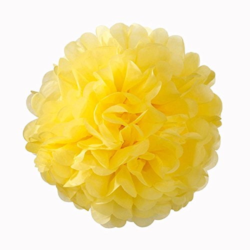 6/15CM Pack of 10 tissue paper pompoms Wedding party decorations over 20 colours to choose pom pom Fuchsia
