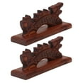 thumbnail image 2 of Miangastore 2Pcs Calligraphy Painting Brush Holder Chinese Brush Rack Wooden Ink Brush Shelf, 2 of 9