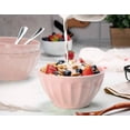 thumbnail image 2 of Kook Ceramic Cereal Bowls, Set of 6, 24 oz, Dusty Pink, 2 of 5