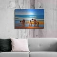 thumbnail image 6 of Luxe Metal Art ' Kids At The Beach ' by Ata Alishahi, Metal Wall Art, 36"x24", 6 of 7