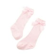 thumbnail image 3 of Odeerbi Sheer Socks for Infant Boys Girls Breathable Bow Socks Children Long Tube Socks Baby Stripe Mesh Bowknot Socks, 3 of 5