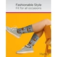 thumbnail image 5 of MeMoi Pumpkin Puppy Holiday Crew Socks - Womens - Female, 9-11, Medium Gray Heather, 5 of 7