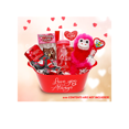 thumbnail image 4 of FSSTAM Love You Always Red Plastic Sentiment Oval Buckets with Handles, Wedding Valentines Day Gifts Gift Baskets Storage Containers Party Favors Decorations(with Exclusive FSSTAM Booskie), 4 of 6